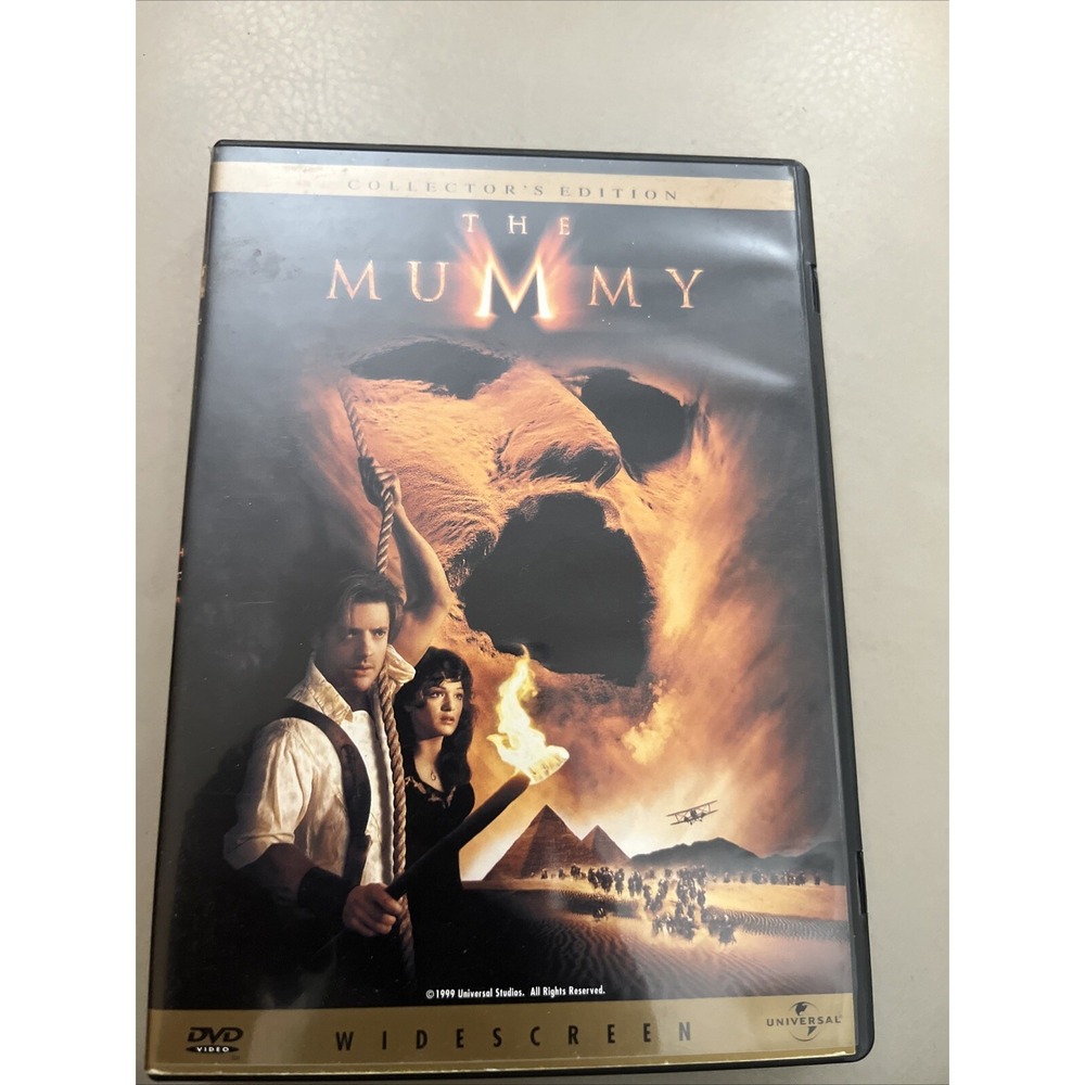 Universal The Mummy DVD Widescreen Collector's Edition 1999 Brendan Fraser Exc